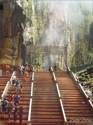 Steps Leading Inside The Cave