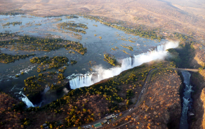 Vic Falls helicopter view