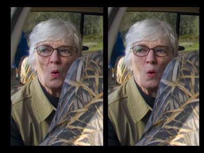 Ruth wasn't too excited about the trip home.