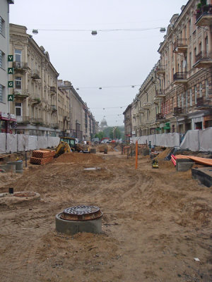 Street under renovations