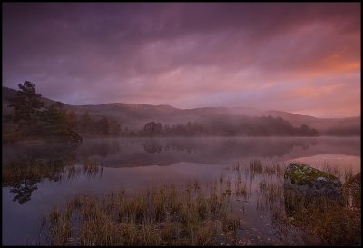 A misty morning in Loch Trool