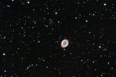 M57 The Ring Nebula and  IC1296