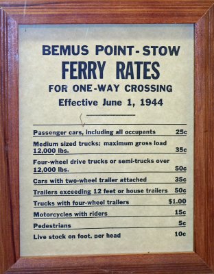Stow ferry sigh