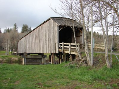 historical covered bridge