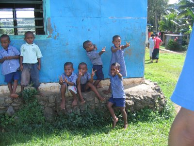 Fijian children love attention.  They love visitors!