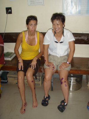 A day in Savusavu hospital- Katie and Lin survived after the rogue waves hit us!