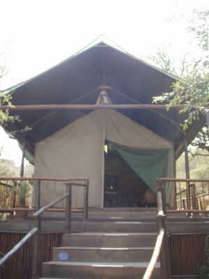 Mkuze tented camp is 2 miles from the chalets.  Most Americans prefer this type as it feels more African theme!  Its beautiful