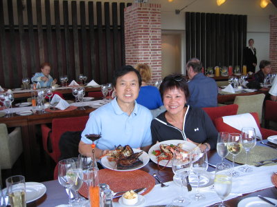 The Grootbos pampered us with a wonderful lunch. Lobsters anyone?