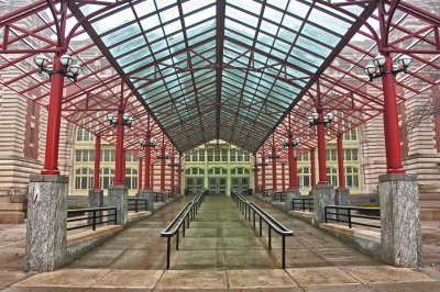 Ellis Island, first view off the boat...