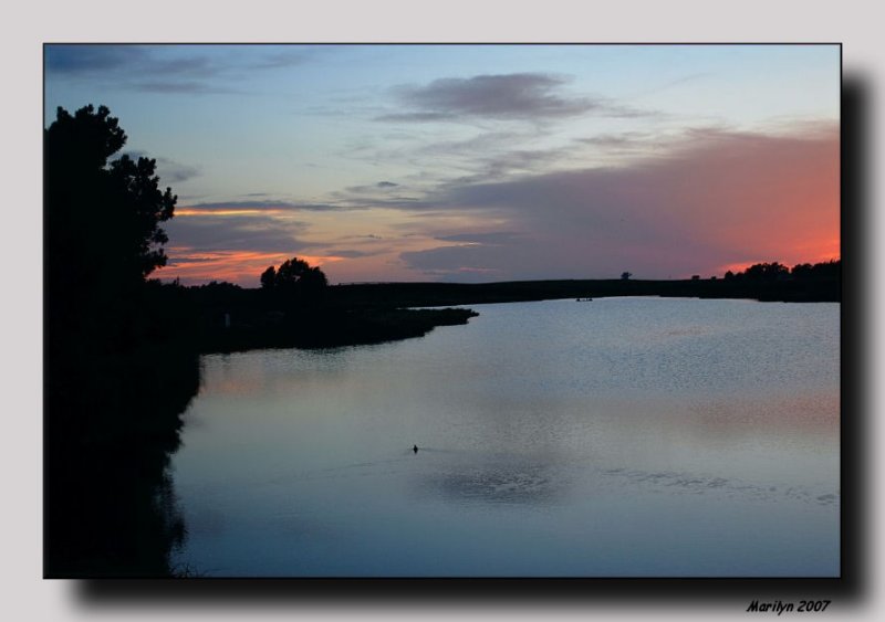 'The sun was down, ...