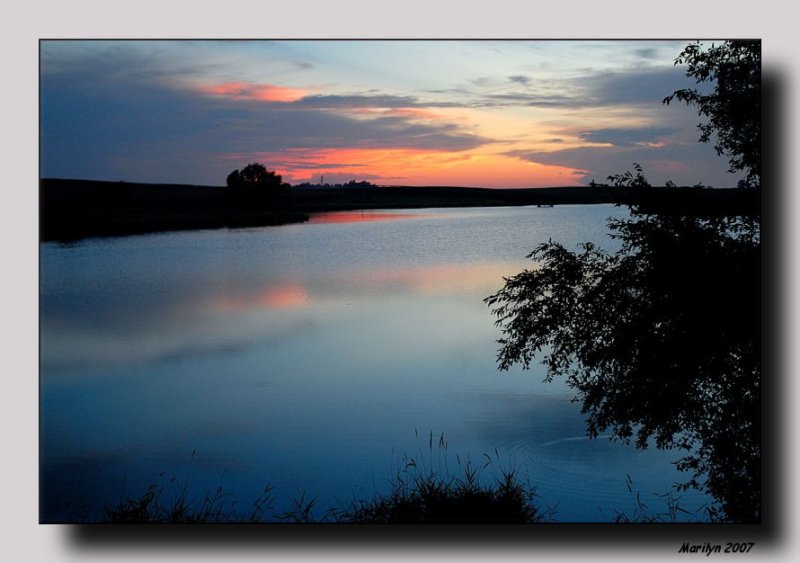 'The sun was down, ...