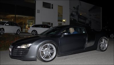 Me in an Audi R8