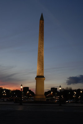 October 2006 - Sunset Place de la Concorde et la Tour Eiffel 75008