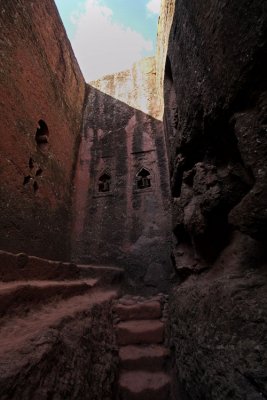 Down below