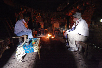 Inside Dorz hut