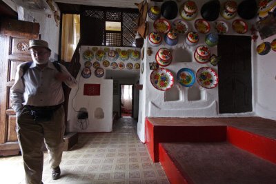 Vidar inside a traditional Harari house