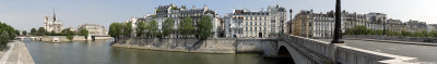 Paris - Ile de la Cite et Ile Saint-Louis depuis le Pont de la Tournelle
