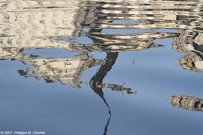 La fleche de Notre-Dame (Reflets - Reflections)