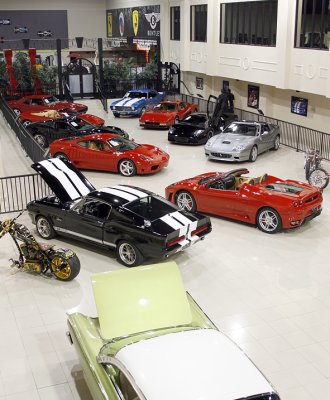 Exotic car collection in Caeser's Palace