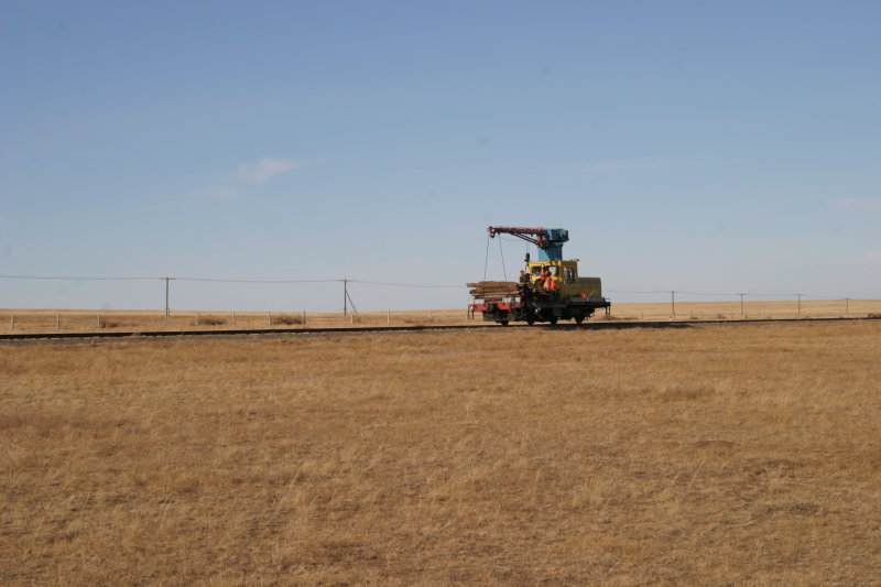 Track crew near Choibalsan