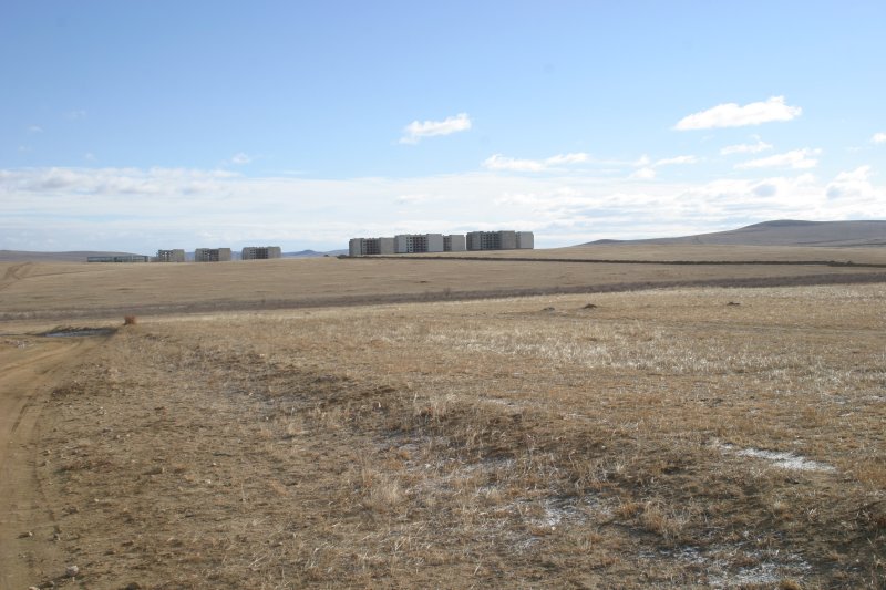 From this distance, the devastation is not apparent.