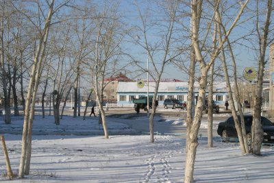 Winter street scene