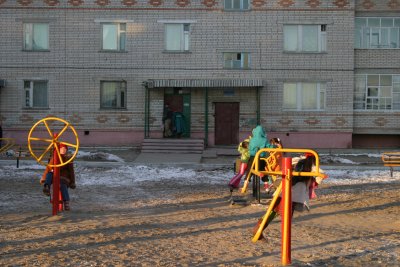 Playground - always busy no matter what time of year