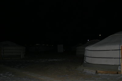 Camp at night