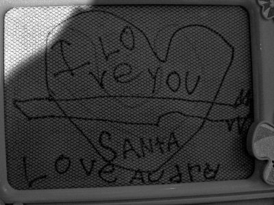 I LOVE YOU SANTA Message