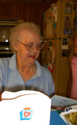 Reading Cards To Nana