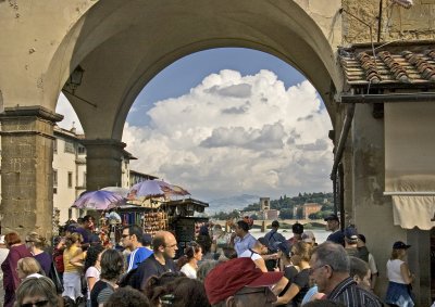 Ponte Vecchio looking out