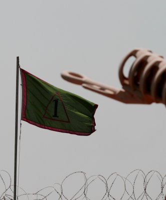 1 Mechanized Brigade Flag Over Allenby Lines Basra