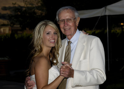 Sarah dancing with Sue's dad