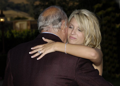 The bride dancing with her Grandfather