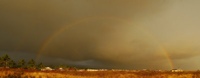 sunset rainbow