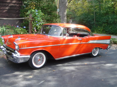 57 BELAIR HARD TOP CPE DUAL QUAD