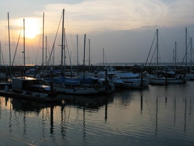 catch sunset at Raffles Marina at Tuas