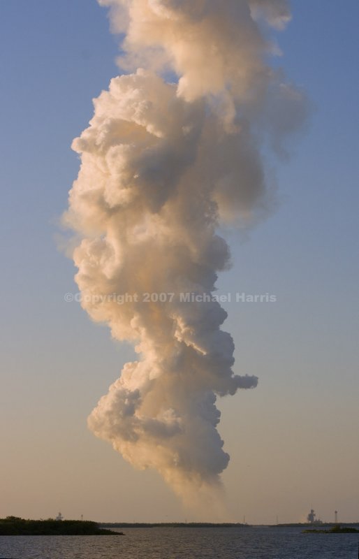 Space Shuttle Atlantis Launch Plume