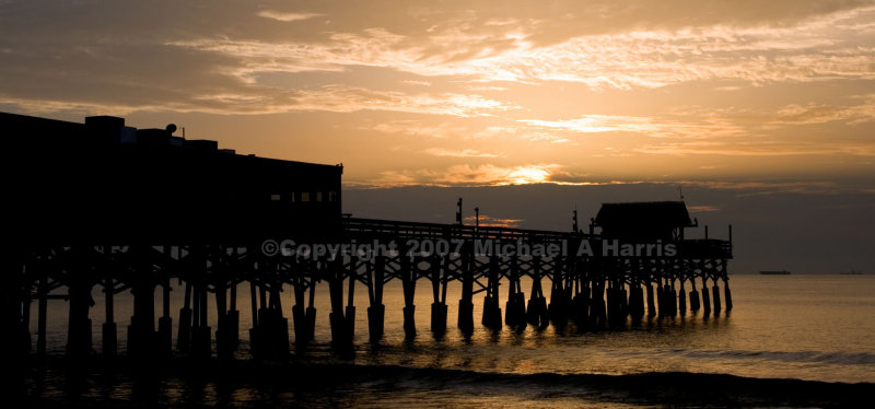 Sunrise over the Cocoa Beach Pier