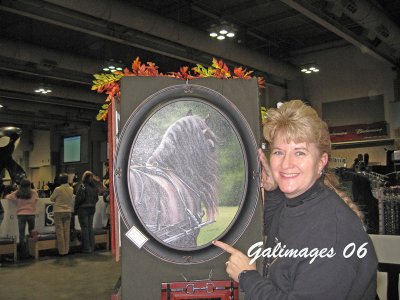 Gale with a Friesian painting