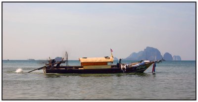 Long tail boat in Krabi