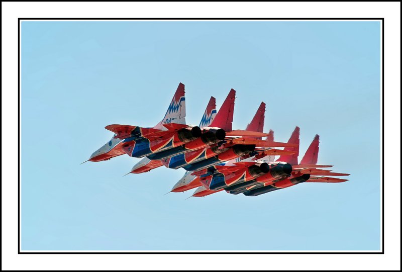 Mig-29 fighter, Strizhi (The Swifts) aerobatic team