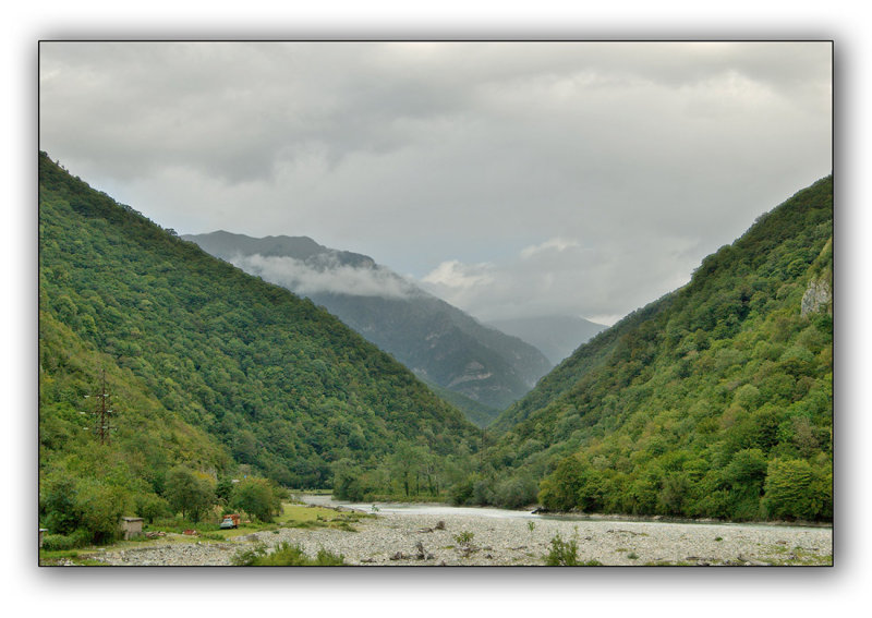 Abkhazia, valley of Bzyb' river