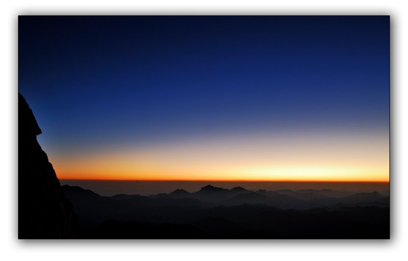 Sunrise on Sinai mountain