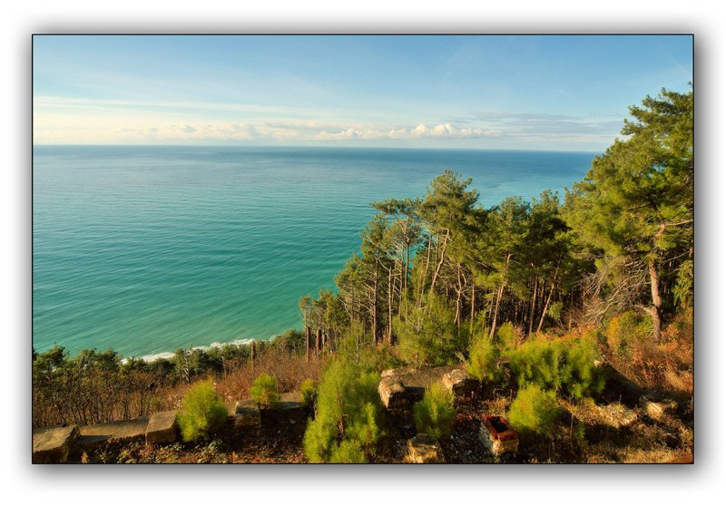 Abkhazia, view from the Stalin's datcha Kholodnaya rechka
