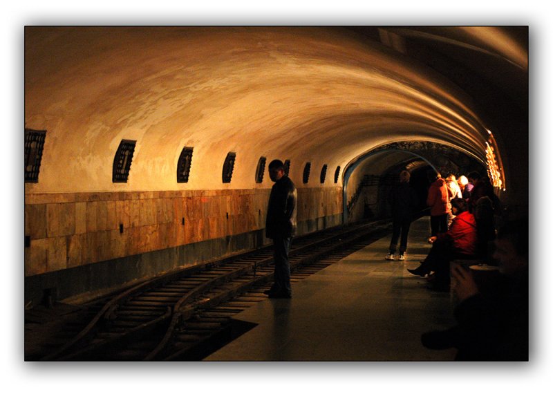 Abkhazia, metro into the Novy Afon Cave