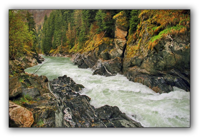 Karachaevo-Cherkessia, the gorge of Big Laba river