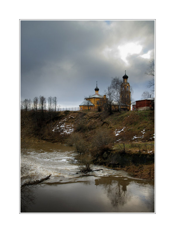 14.01.2007 - Vladimir regn, winter flood on Kirzhach river