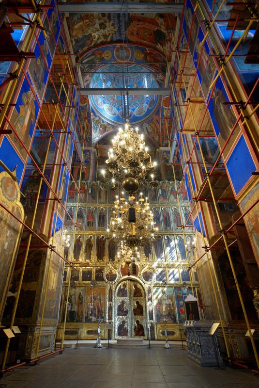 interior of The Cathedral of the Nativity of the Virgin (1222-1225) after the restoration