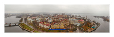 Vyborg, panorama from the Olafs tower